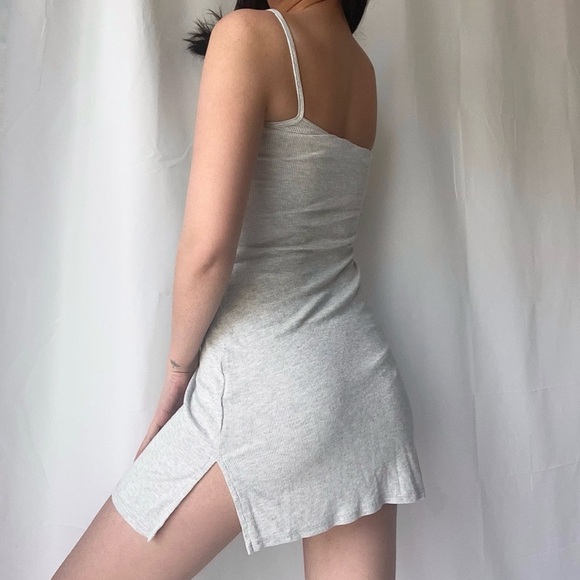 JOAH BROWN one shoulder ribbed mini dress - gray - Picture 6 of 6